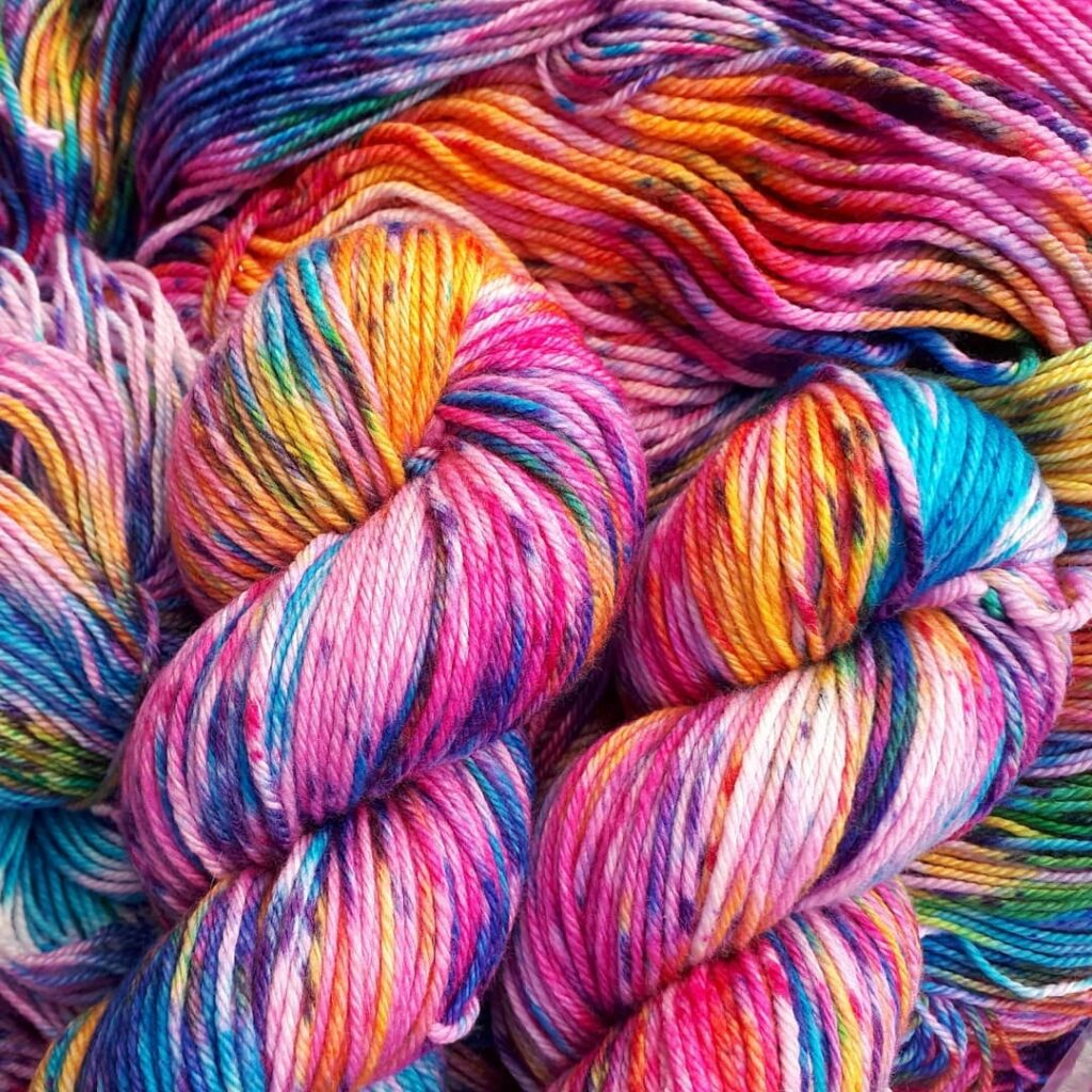 Subculture Yarn Hand painted Canadian milled yarns, dyed in our Vancouver Island kitchen